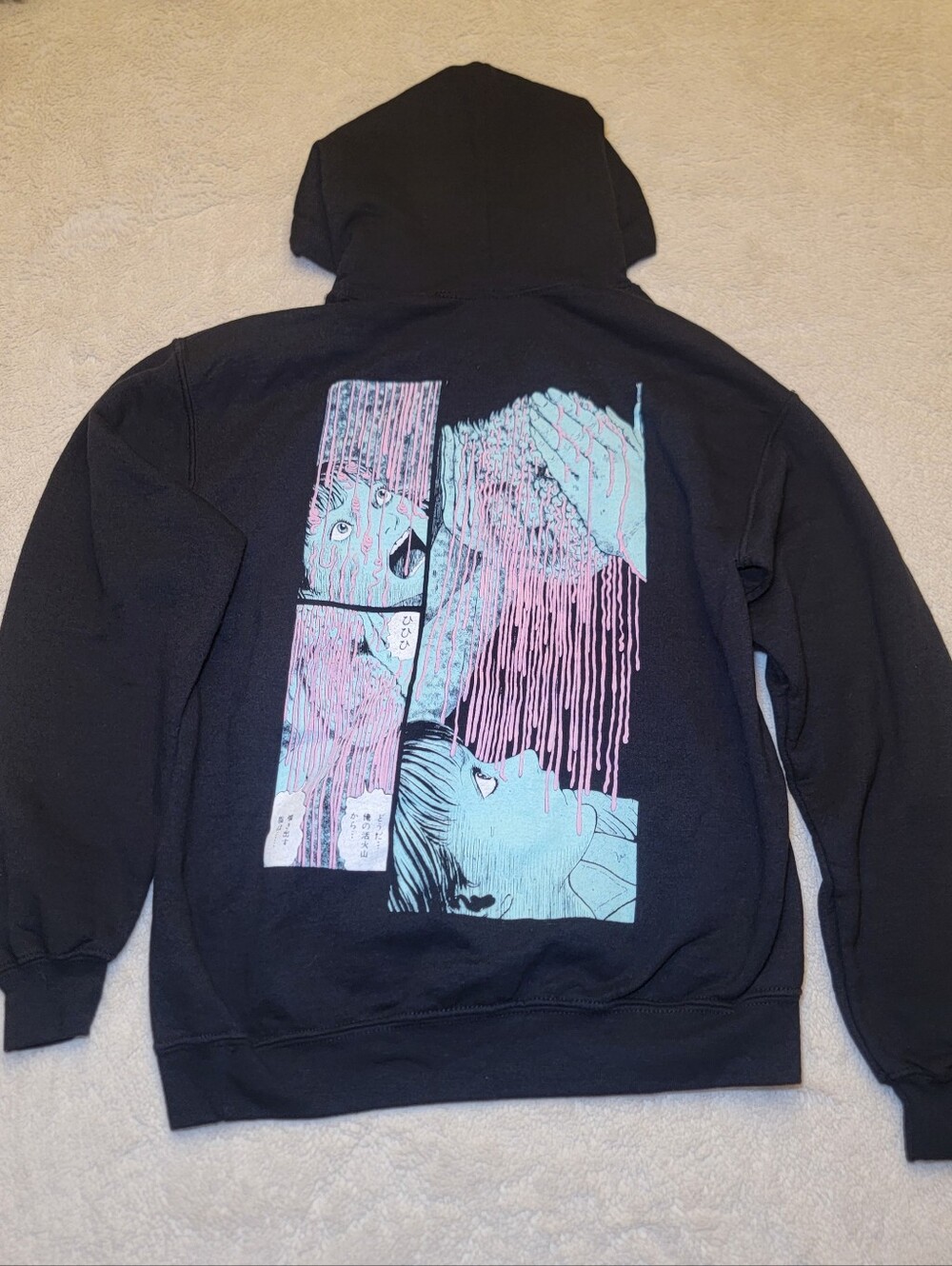Junji Ito Collection "Glyceride" Black Hoodie – Crunchyroll Anime Horror Manga